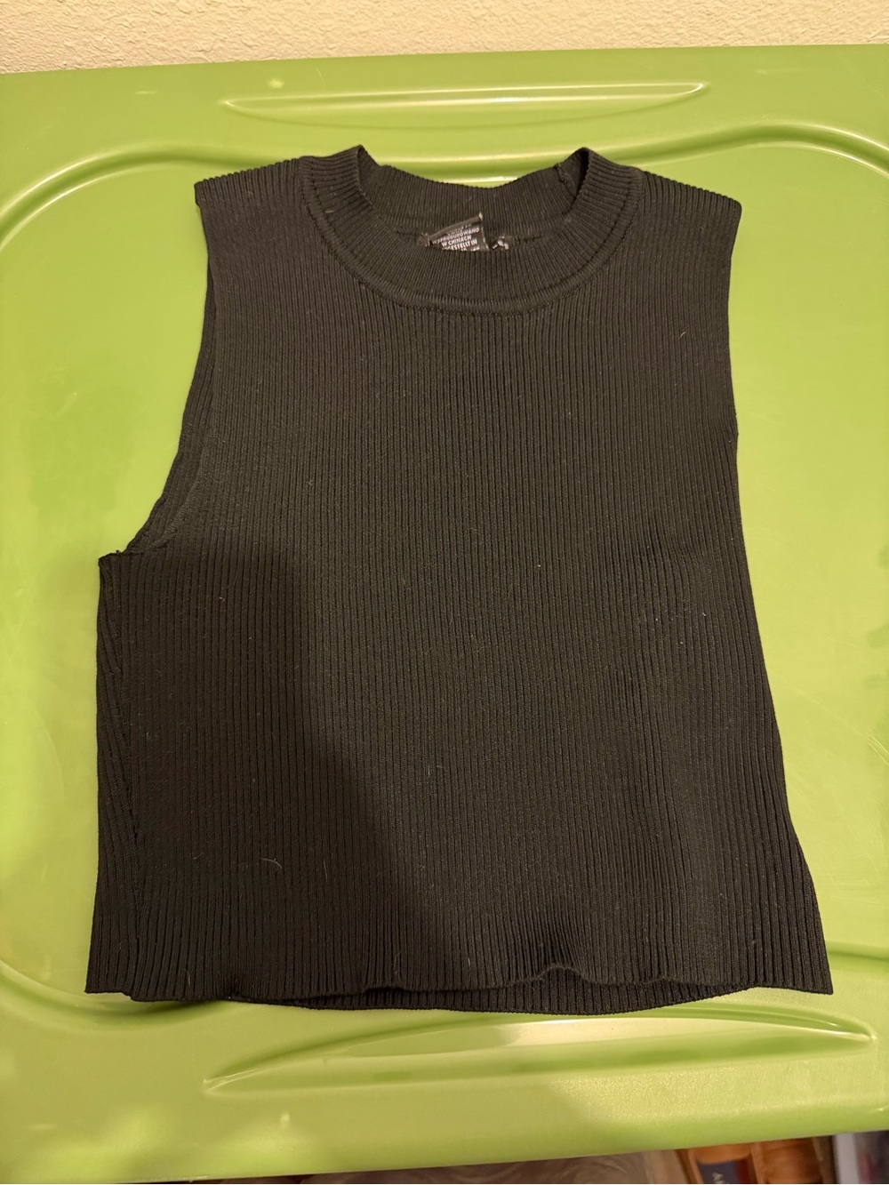 Sincerely Jules Black Ribbed Tank Top